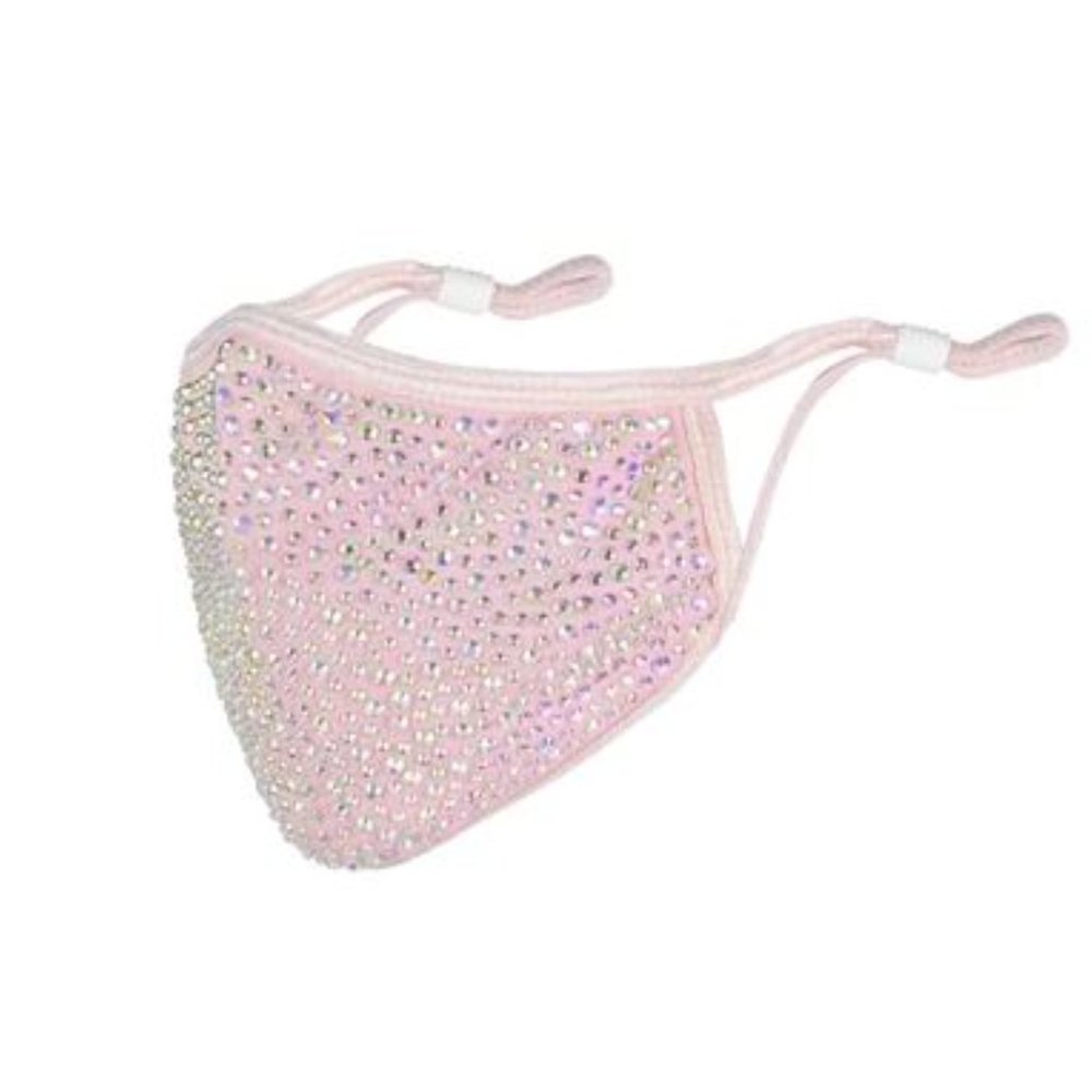 ⭐NEW! Fashion Bling Bling Mask (lite pink)